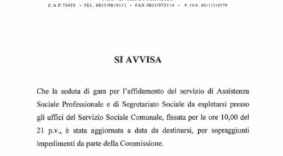 Avviso affidamento del servizio di Assistenza Sociale Professionale