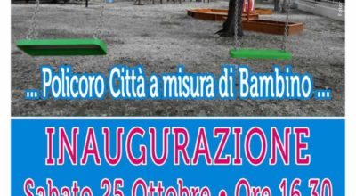 Inaugurazione Villa Comunale – Policoro 25 Ottobre 2014