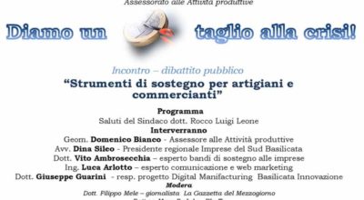 Incontro 7 Dicembre 2015 – Diamo un taglio alla crisi