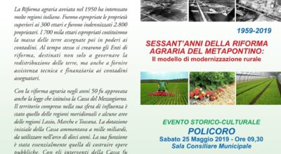 Sessant’anni della riforma agraria del metapontino