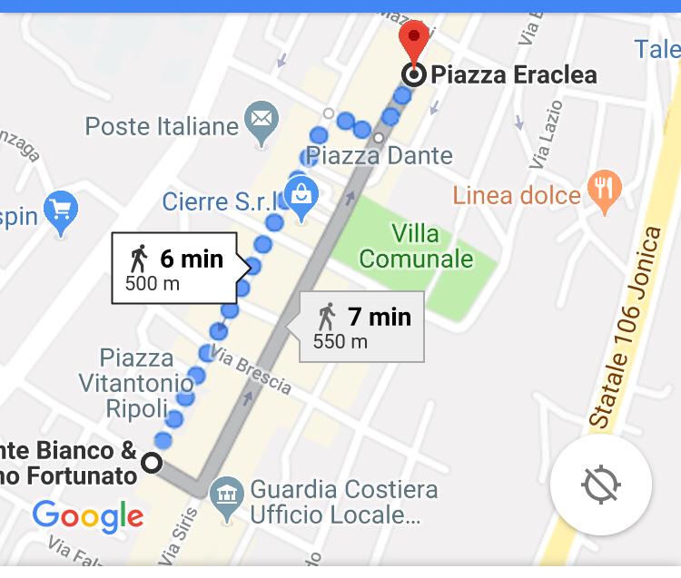 Percorso Bersaglieri