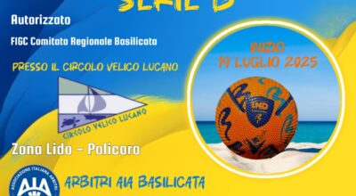 dal 19 LUGLIO 2025 – TORNEO FASE REGIONALE BEACH SOCCER SERIE B
